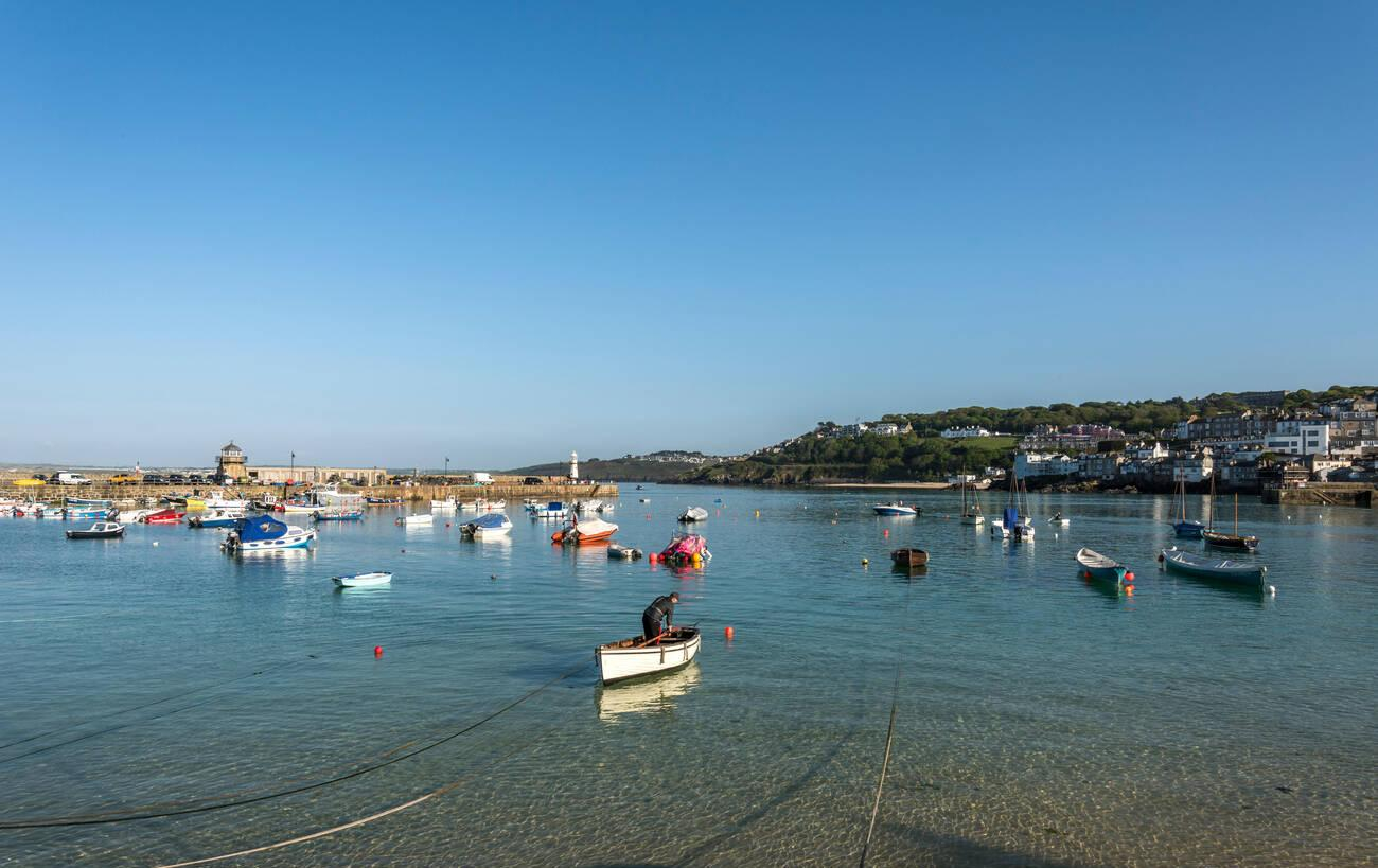 Calm St Ives harbour